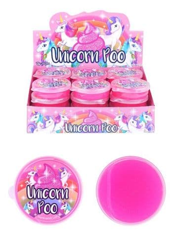 Unicorn Poo Pink Glitter Slime Putty Tub