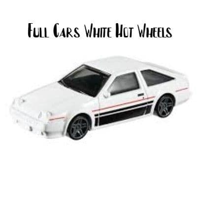 White Full  Card Hot Wheels
