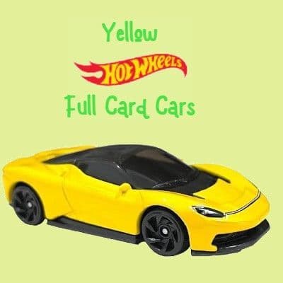 Yellow Full Card Hot Wheels