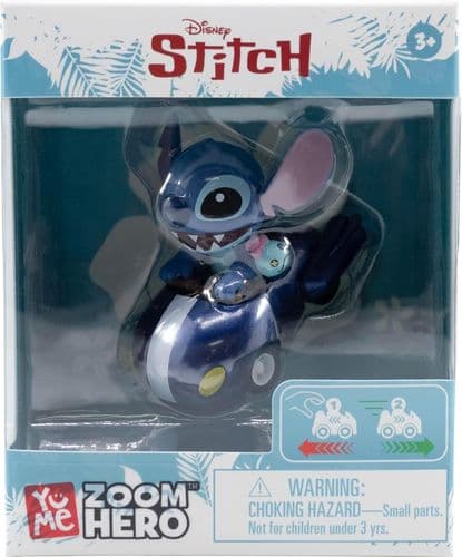 YuMe Stitch Blue Spaceship 2.2" Mini Figure Collectable in Hero Window Box