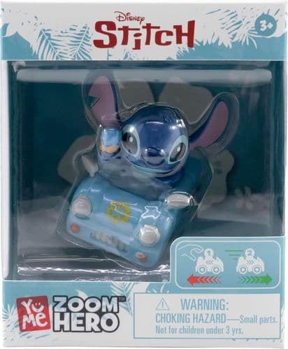 YuMe Stitch Blue Sports Car 2.2" Mini Figure Collectable in Hero Window Box