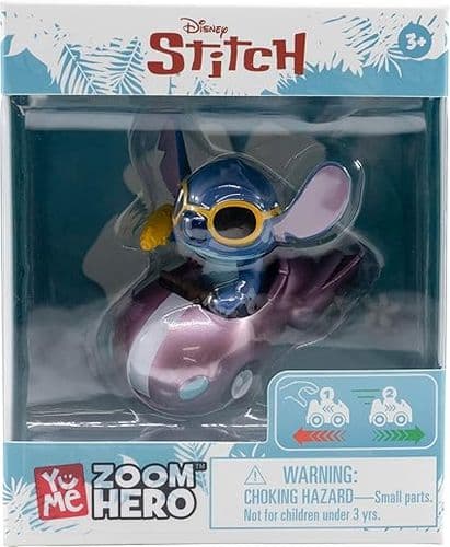 YuMe Stitch Pink Spaceship 2.2" Mini Figure Collectable in Hero Window Box