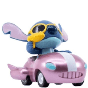 YuMe Stitch Pink Spaceship 2.2" Mini Figure Collectable in Hero Window Box