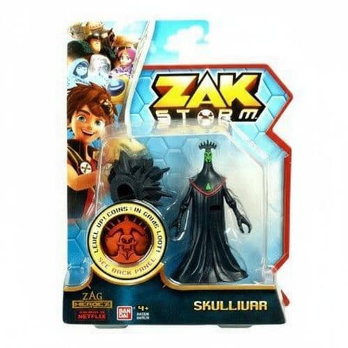 Zak Storm Skull Ivar Figure with Coin