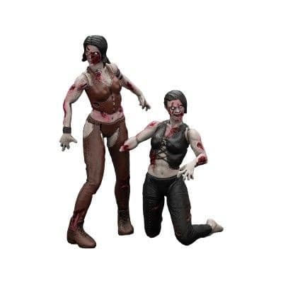 Zombie Dark Source Action Figures 2-Pack Female wrestlers 8 cm