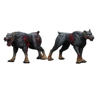 Zombie Dark Source Action Figures 2-Pack Police Dogs 8 cm