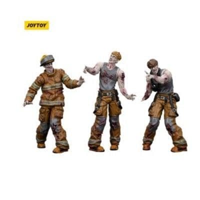 Zombie Dark Source Action Figures 3-Pack Firefighters 8 cm