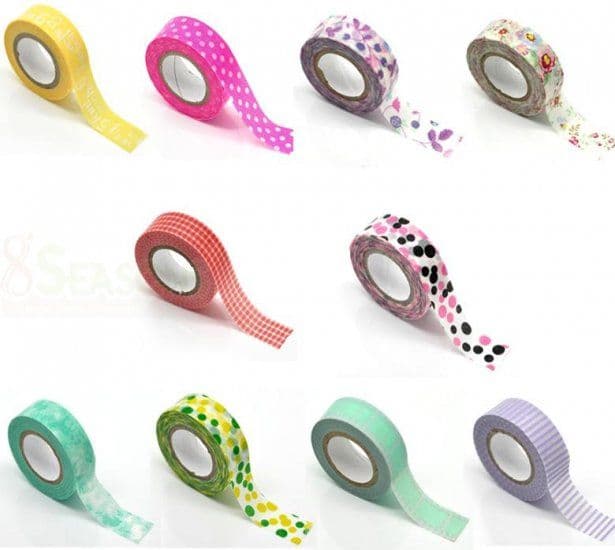 10mt Roll Decorative Adhesive Tape Choice of design