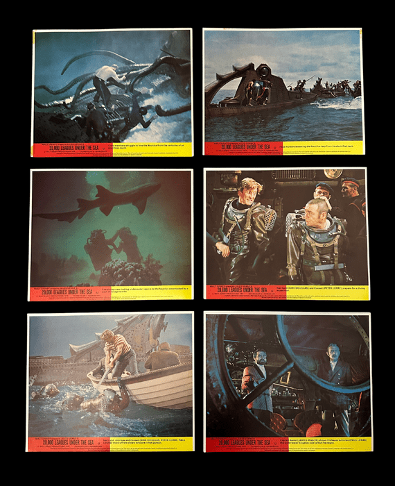 20,000 Leagues Under the Sea - Original UK FOH Stills x6 | Kirk Douglas