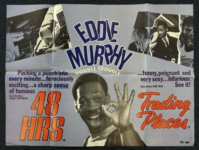 48 Hours/Trading Places - UK Quad Poster | Eddie Murphy