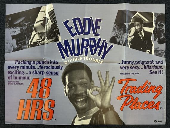 48 Hours/Trading Places - UK Quad Poster | Eddie Murphy