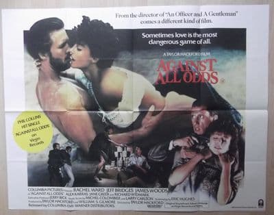 Against All Odds (1984) Vintage Movie Poster - UK Quad