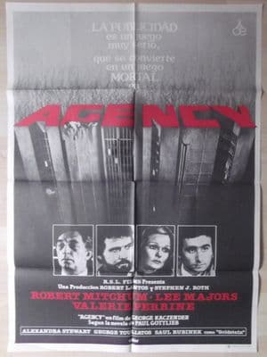 Agency, Spanish Movie Poster, Robert Mitchum, Lee Majors, '80