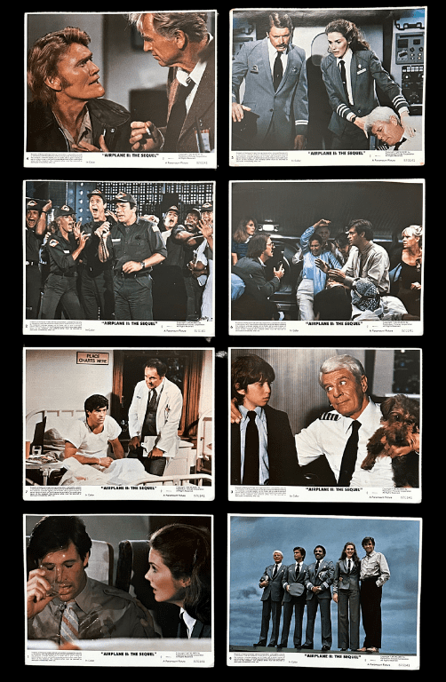 Airplane 2 - Original UK FOH Stills x8 | Robert Hays
