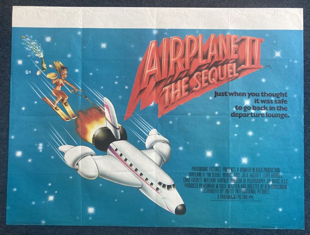 Airplane II - UK Quad Film Poster Robert Hays