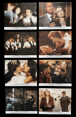 Airport 80 The Concorde - Original UK FOH Stills x8 | Alain Delon