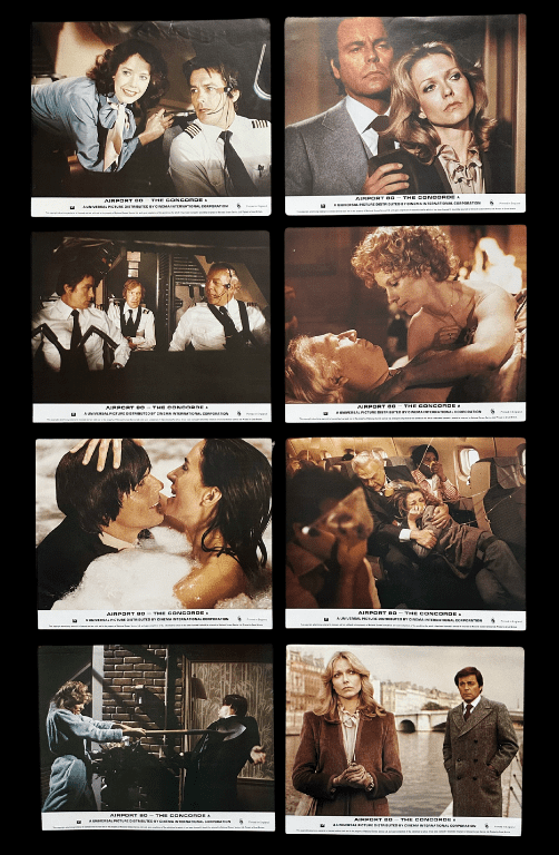 Airport 80 The Concorde - Original UK FOH Stills x8 | Alain Delon