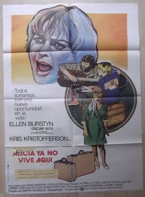 Alice Doesn't Live Here Anymore, Spanish Movie Poster, Kristofferson,Burstyn '74