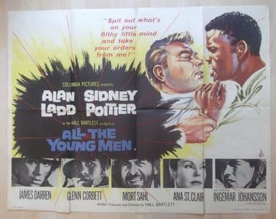 All the Young Men (1960) - British Quad Poster