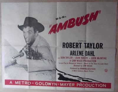 Ambush (1950) - Arlene Dahl | British Quad Poster