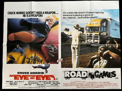 An Eye for an Eye | Road Games - UK Quad Film Poster | Chuck Norris