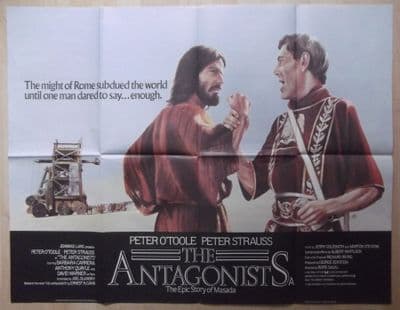Antagonists. RARE Original UK Quad Poster, Peter O'Toole, MASADA!,'81