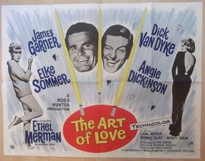 Art of Love, Original UK Quad Poster, Dick Van Dyke, James Garner, Sommer, 65