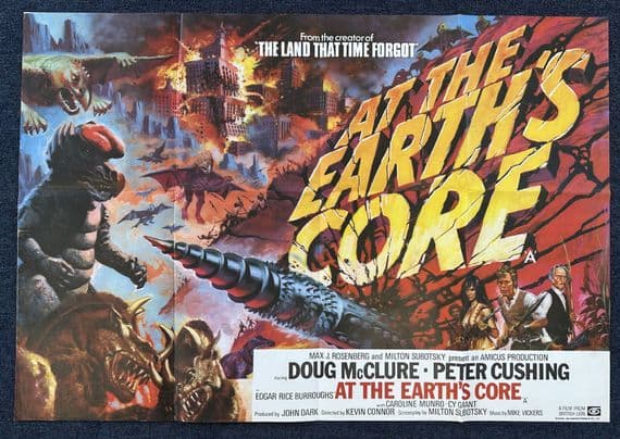 At the Earth's Core- UK Quad Poster | Doug McClure