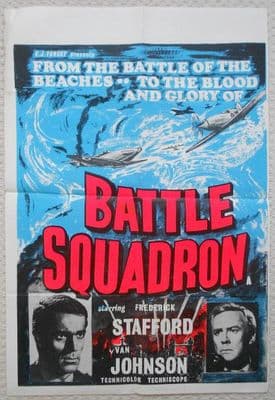 Battle Squadron, English Double Crown Poster, Van Johnson, Frederick Stafford 69