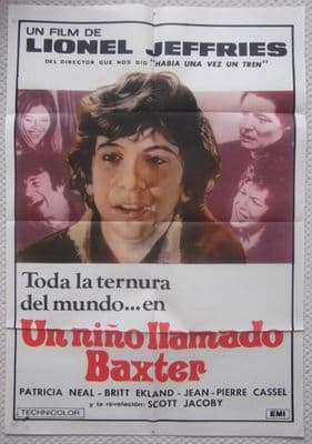 Baxter, Original Argentinian Movie Poster, Patricia Neal, Britt Ekland, '73
