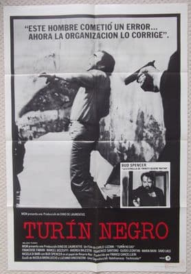 Black Turin, Turin Negro, Original Spanish Poster, Bud Spencer, '72