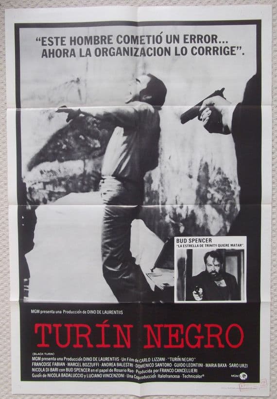 Black Turin, Turin Negro, Original Spanish Poster, Bud Spencer, '72