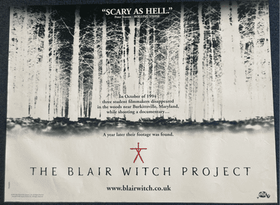 Blair Witch Project - UK Quad Film Poster | Teaser