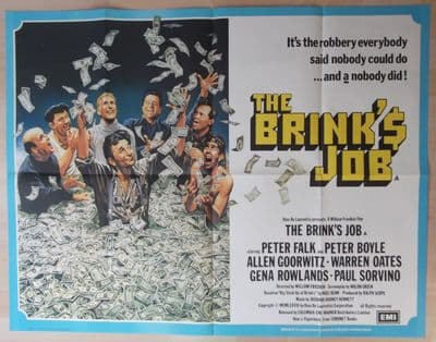 Brinks Job (1978) - Peter Falk | Peter Boyle | Gena Rowlands | UK Quad Poster