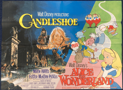 Candleshoe/Alice in Wonderland - UK Quad Poster | Jodie Foster