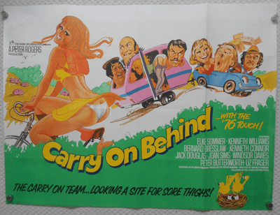 Carry on Behind - British Quad Movie Poster