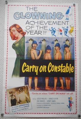 Carry on Constable, Movie Poster, Kenneth Williams, Sid James, '61