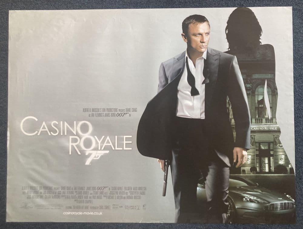 Casino Royale James Bond Poster Casino Royale 007 Hand Painted Movie