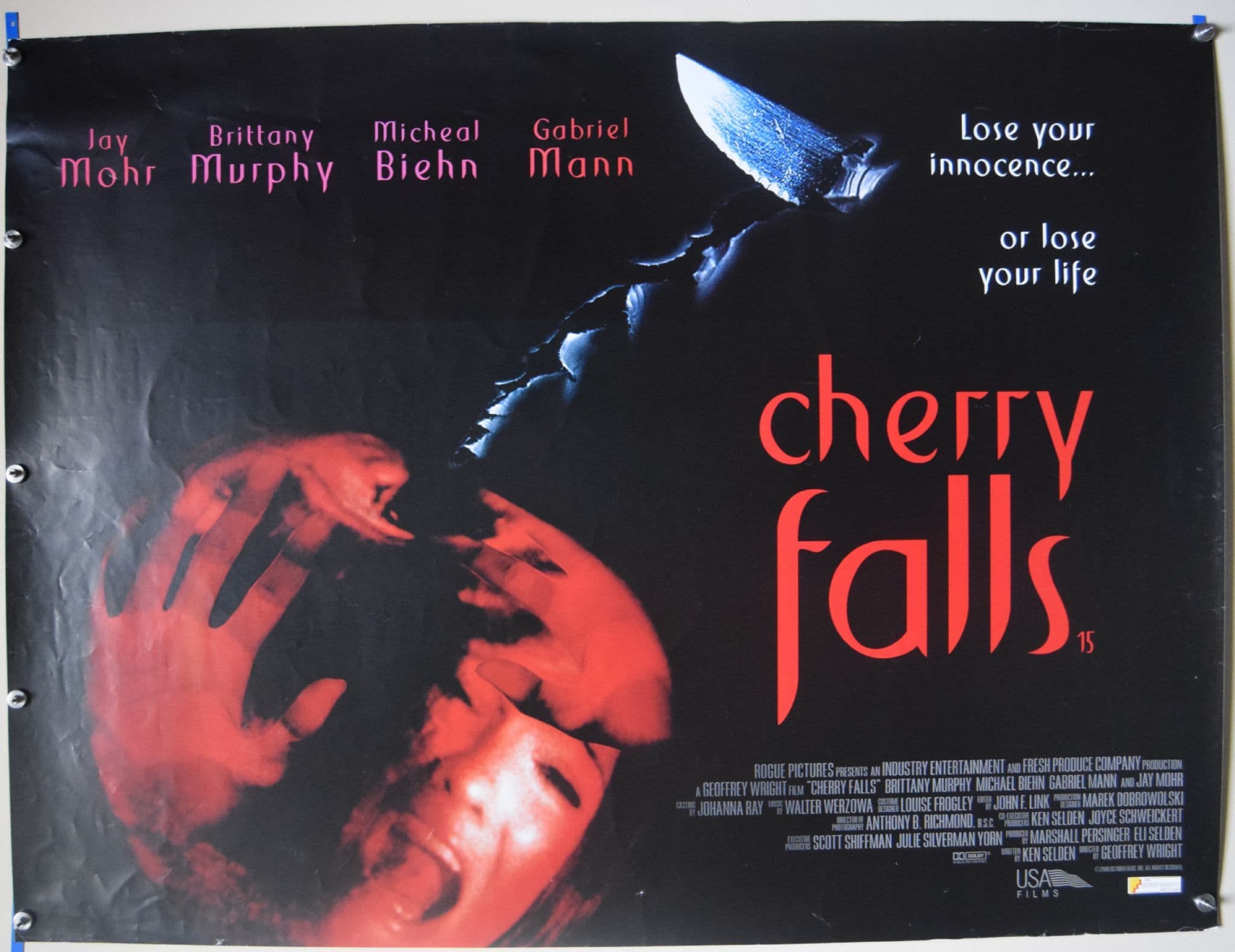 Cherry Falls 2000 Horror Poster Brittany Murphy - UK Quad Poster