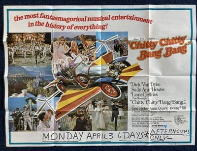 Chitty Chitty Bang Bang - UK Quad Poster | Dick Van Dyke | Sally Ann Howells