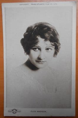 Cleo Madison, Actress, Vintage Postcard, Trans-Atlantic Film Co, 1915