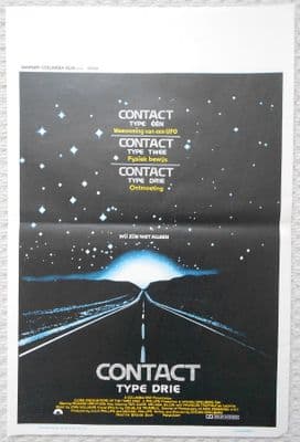 Close Encounters, Original Belgian Movie Poster, Richard Dreyfuss,Spielberg, '77