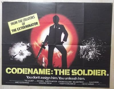 Codename: The Soldier (1982) - Ken Wahl | Klaus Kinski | UK Quad Poster
