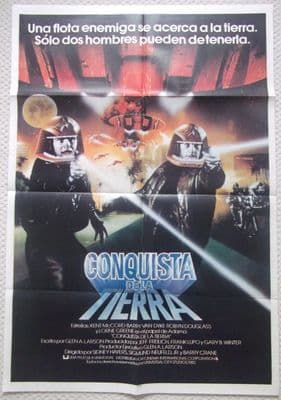 Conquest of the Earth, Original Argentinian Movie Poster, Galactica Film , '81