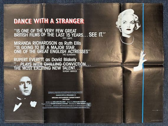 Dance with a Stranger - UK Quad Poster | Miranda Richardson