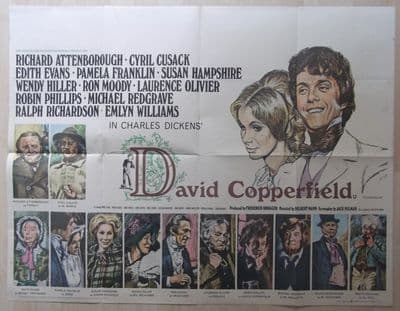 David Copperfield, Original UK Quad Poster, Attenborough, Moody, Olivier, '69