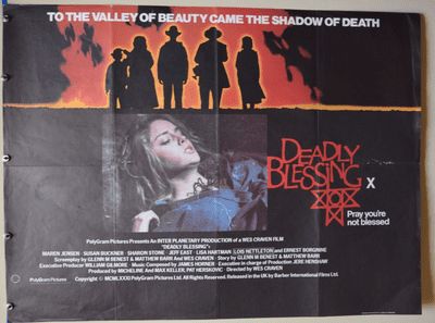 Deadly Blessing Horror Poster - UK Quad