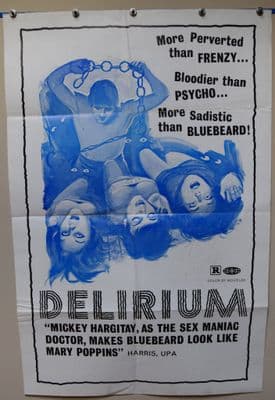 Delirium Horror Poster - US One Sheet