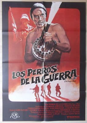 Dogs of War, Spanish Movie Poster, Christopher Walken, Tom Berenger, '80