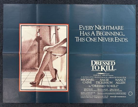 Dressed to Kill - UK Quad Poster | Michael Caine (1)